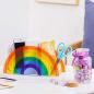 Preview: 360Home Regenbogen Acryl Stifthalter Box Stiftköcher Schreibtisch organizer